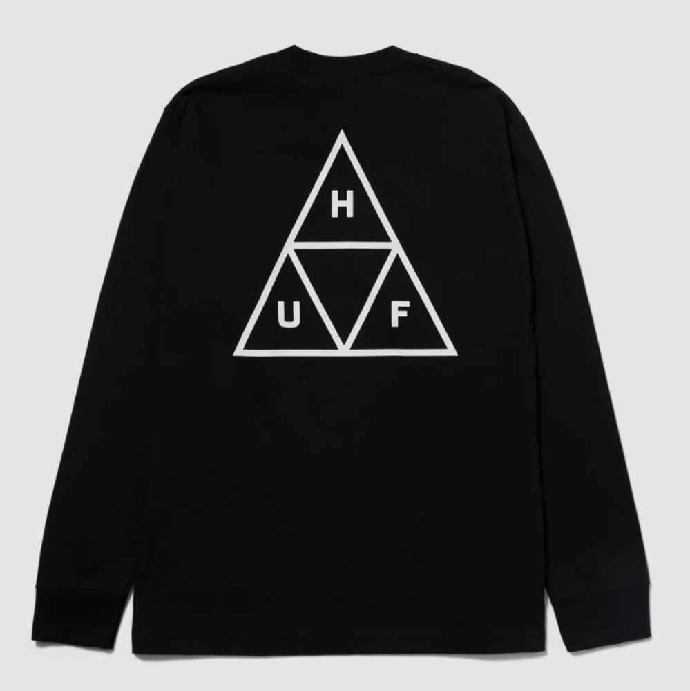 HUF Tri-Logo Long Sleeve Tee M